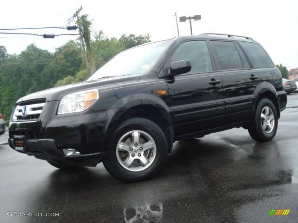 2007 Pilot EX-L 4WD - Formal Black / Gray photo #2