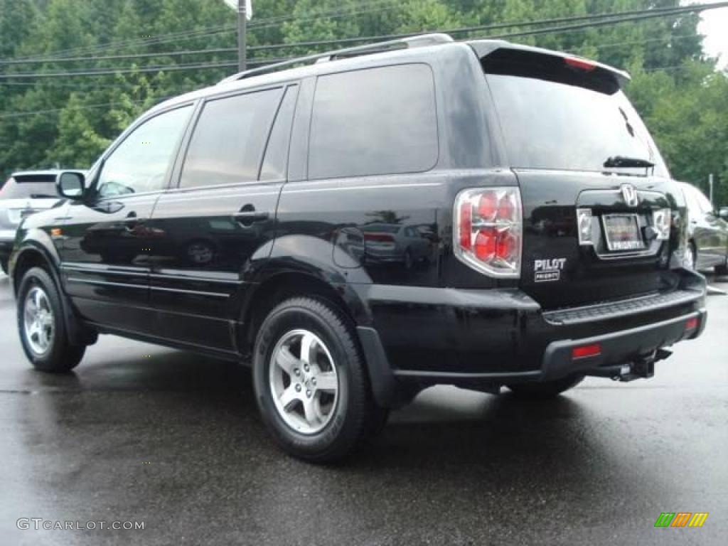 2007 Pilot EX-L 4WD - Formal Black / Gray photo #4
