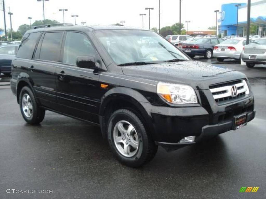 2007 Pilot EX-L 4WD - Formal Black / Gray photo #8
