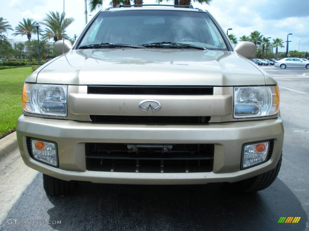 2002 QX4 4x4 - Golden Sand Metallic / Stone Beige photo #3