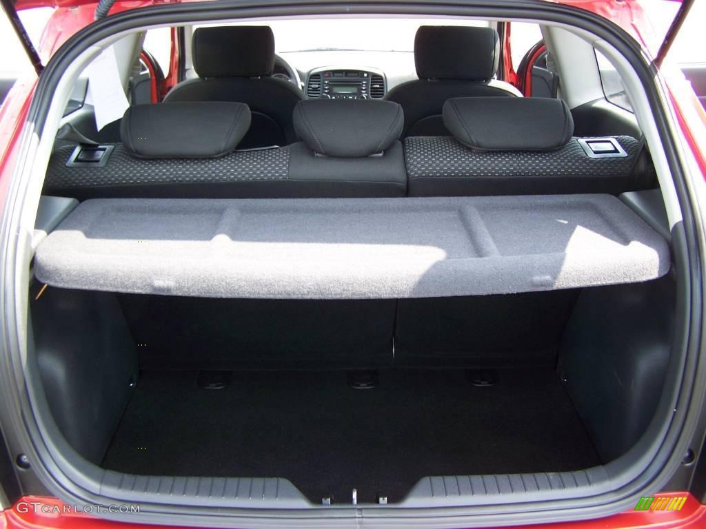 2007 Accent GS Coupe - Tango Red / Black photo #8