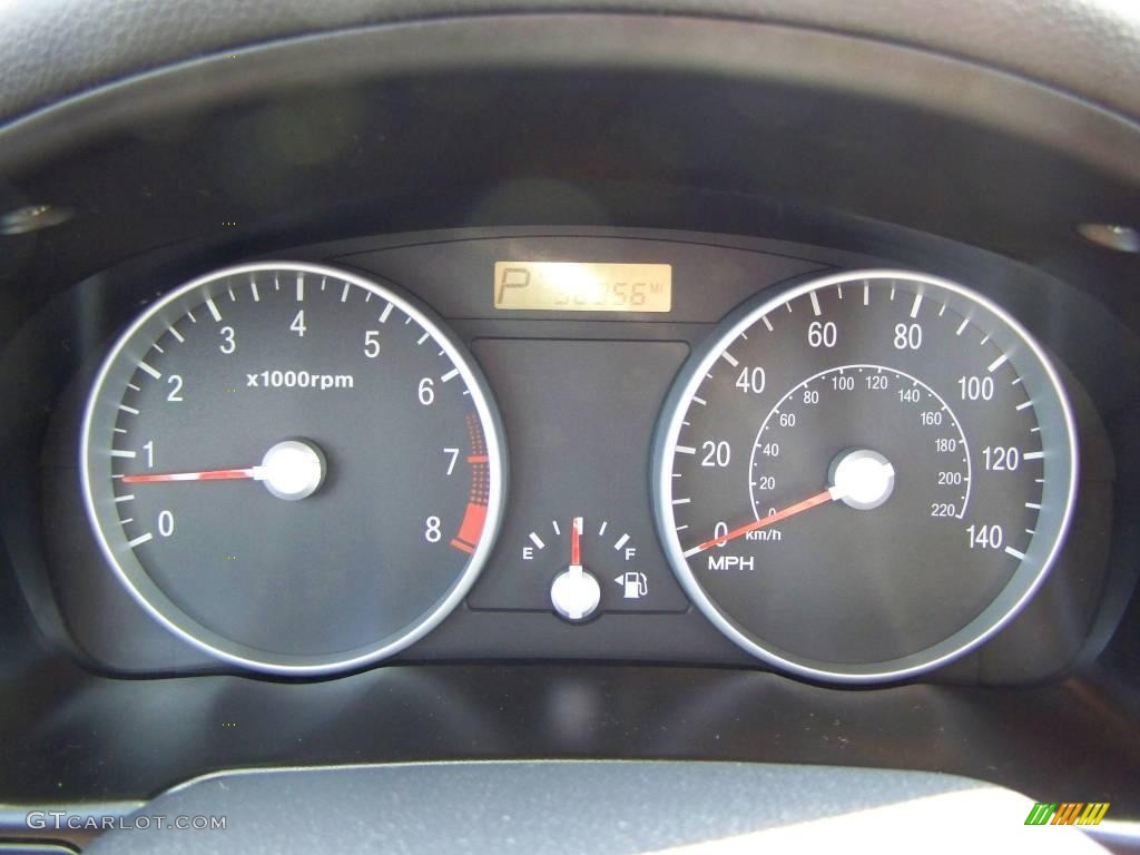 2007 Accent GS Coupe - Tango Red / Black photo #13