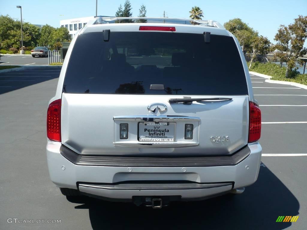 2007 QX 56 4WD - Silver Indulgence / Willow Beige photo #5