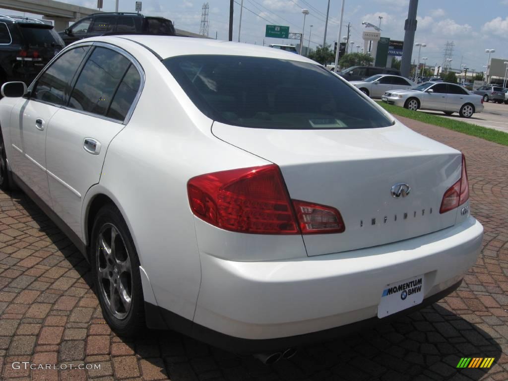 2004 G 35 Sedan - Ivory White Pearl / Beige photo #1