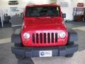 2008 Flame Red Jeep Wrangler Unlimited X  photo #4