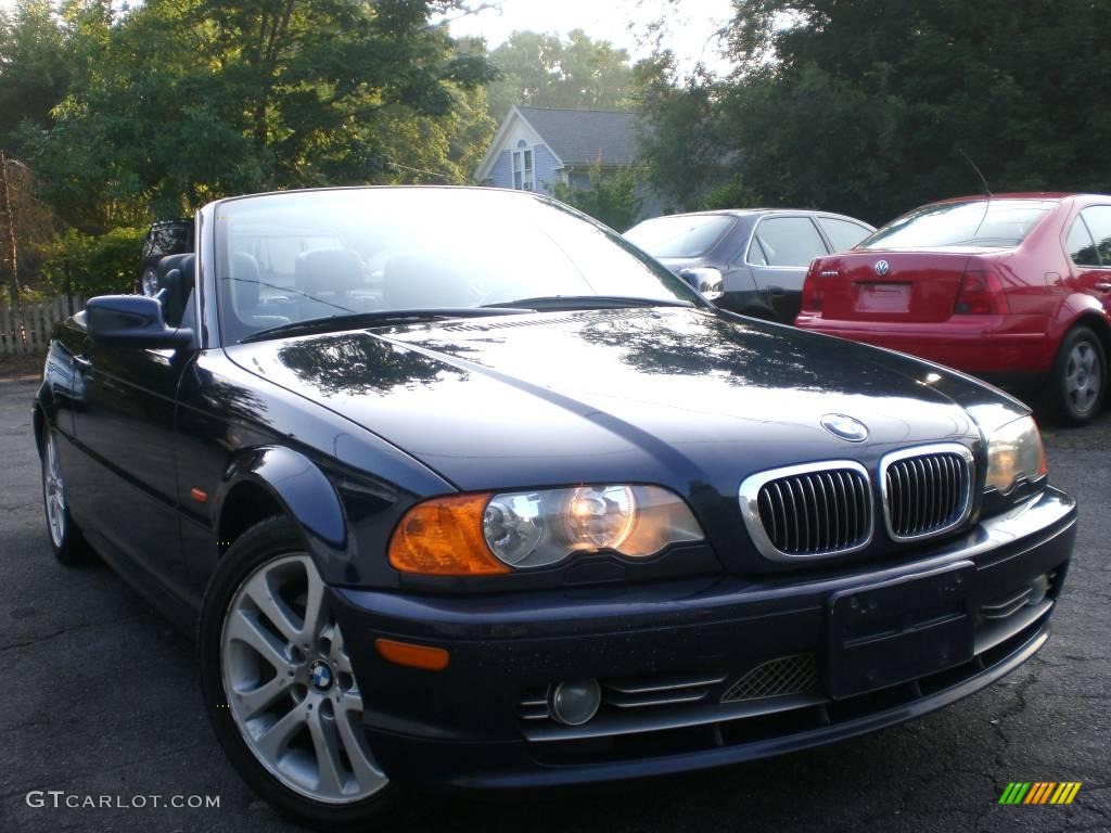 2001 3 Series 330i Convertible - Orient Blue Metallic / Black photo #4
