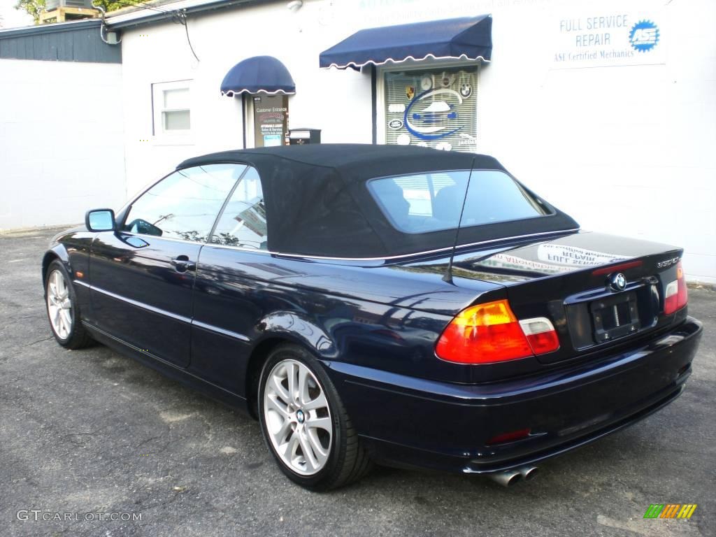 2001 3 Series 330i Convertible - Orient Blue Metallic / Black photo #10