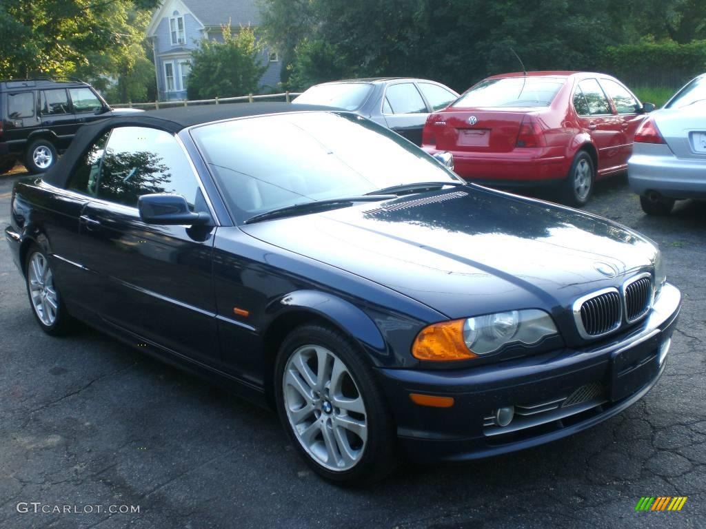 2001 3 Series 330i Convertible - Orient Blue Metallic / Black photo #14