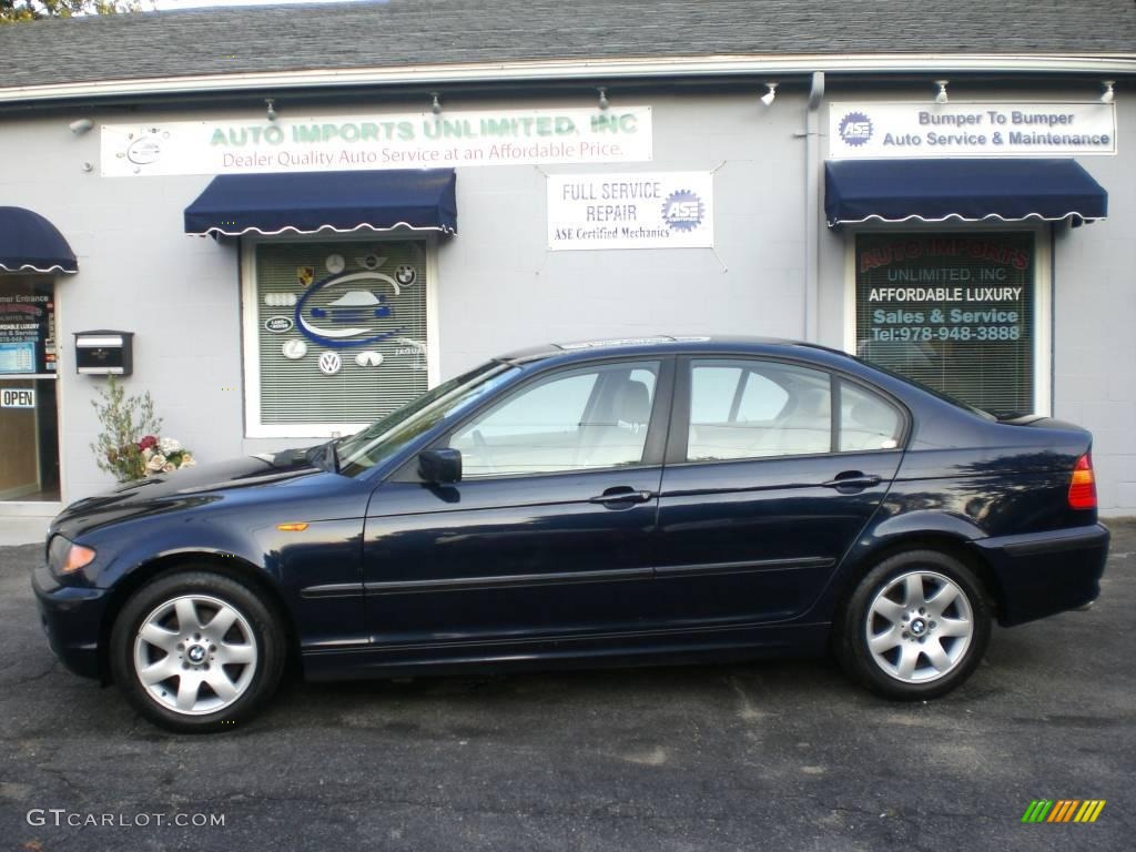 2003 3 Series 325xi Sedan - Orient Blue Metallic / Sand photo #20