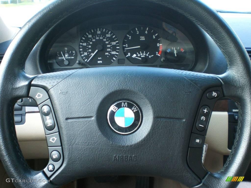2003 3 Series 325xi Sedan - Orient Blue Metallic / Sand photo #37