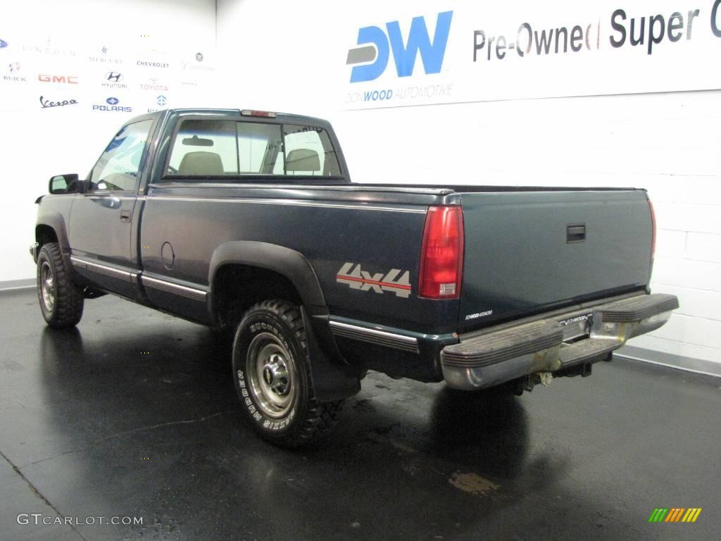 1998 C/K 3500 K3500 Cheyenne Regular Cab 4x4 - Meadow Green Metallic / Neutral photo #3