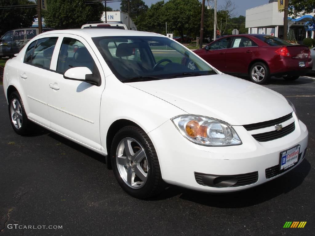 2005 Cobalt LS Sedan - Summit White / Gray photo #2