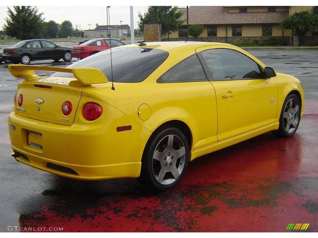 2005 Cobalt SS Supercharged Coupe - Rally Yellow / Ebony photo #5