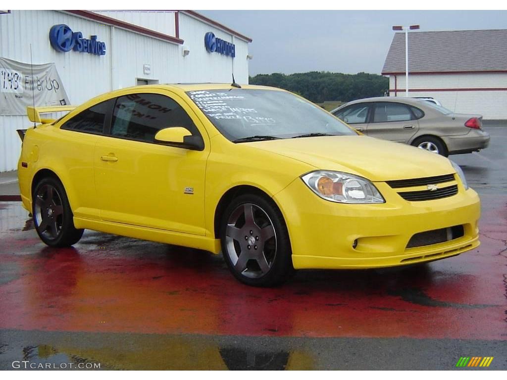 2005 Cobalt SS Supercharged Coupe - Rally Yellow / Ebony photo #7