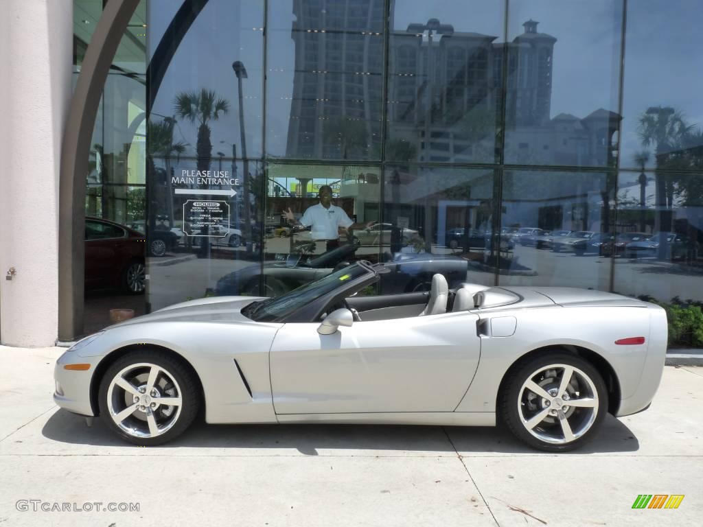 2008 Corvette Convertible - Machine Silver Metallic / Ebony/Titanium photo #3