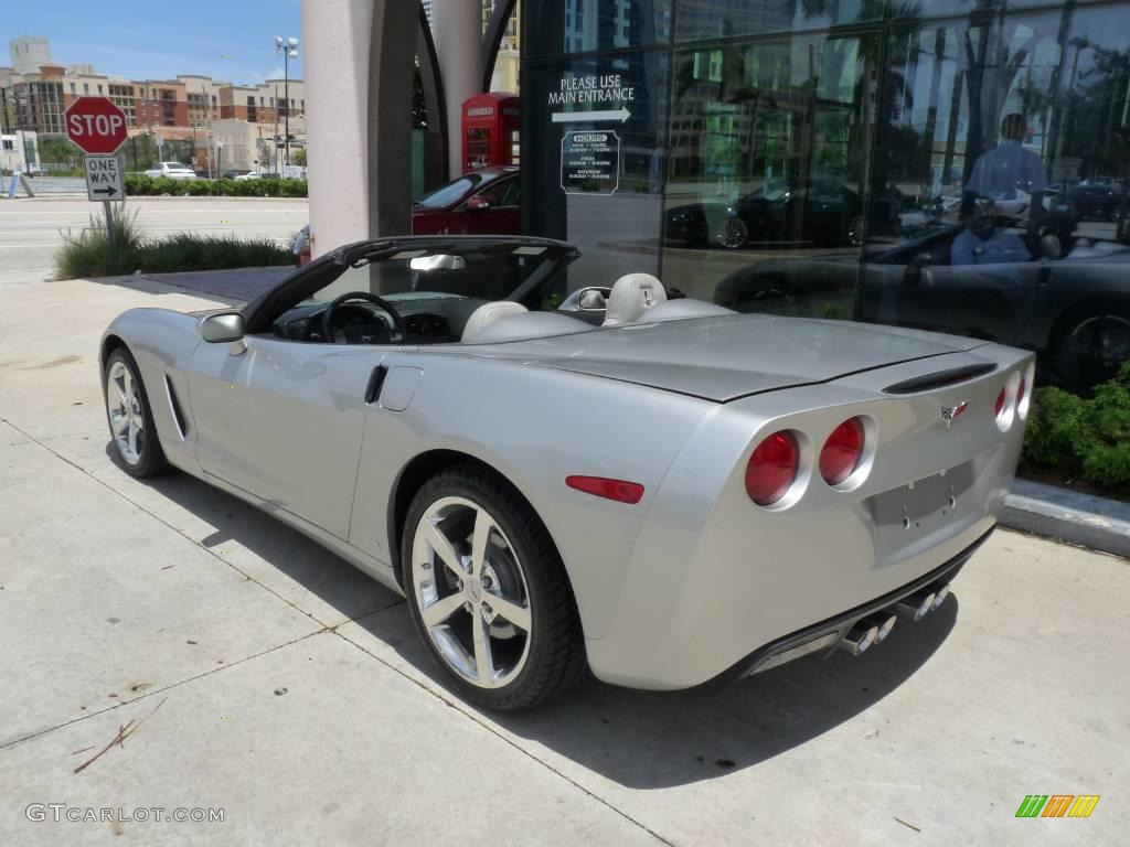 2008 Corvette Convertible - Machine Silver Metallic / Ebony/Titanium photo #4