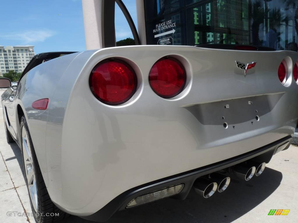 2008 Corvette Convertible - Machine Silver Metallic / Ebony/Titanium photo #7