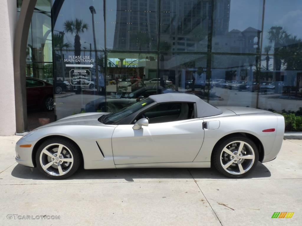 2008 Corvette Convertible - Machine Silver Metallic / Ebony/Titanium photo #15