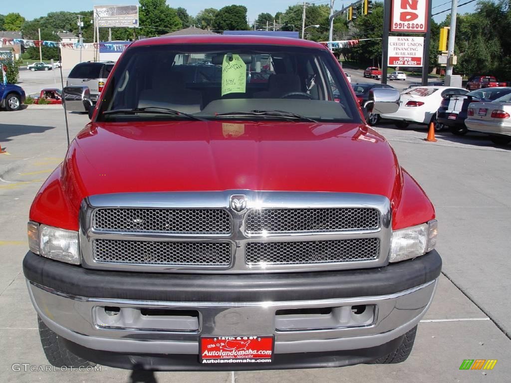 1996 Ram 1500 SLT Extended Cab 4x4 - Flame Red / Gray photo #18