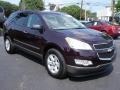 2009 Dark Cherry Metallic Chevrolet Traverse LS  photo #2