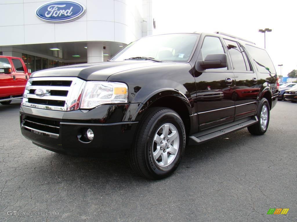 2009 Expedition EL XLT - Black / Charcoal Black photo #6