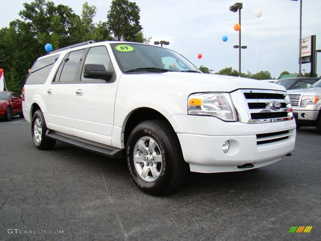 2009 Expedition EL XLT 4x4 - Oxford White / Charcoal Black photo #1