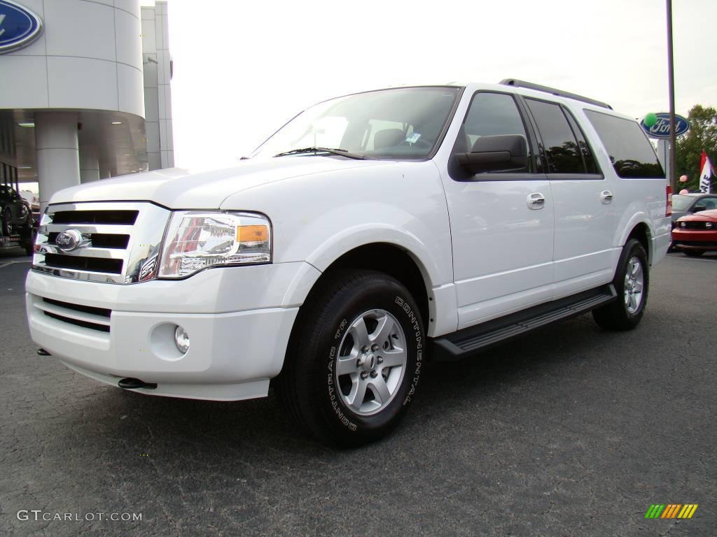2009 Expedition EL XLT 4x4 - Oxford White / Charcoal Black photo #6