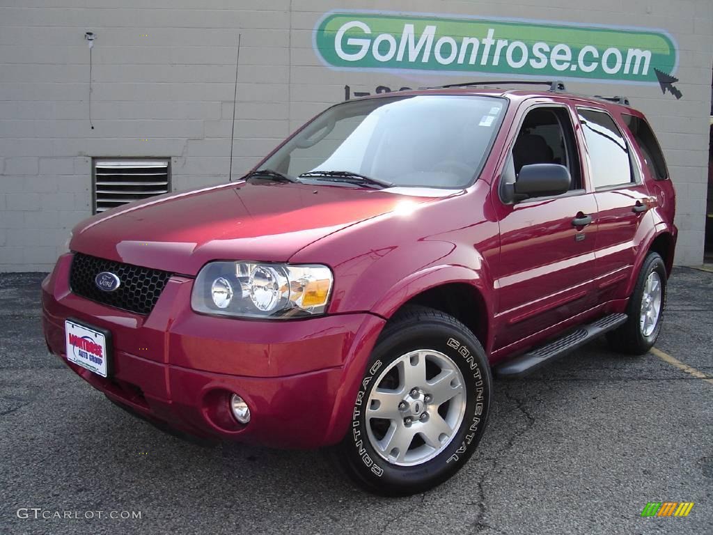 2007 Escape XLT V6 - Redfire Metallic / Medium/Dark Flint photo #1