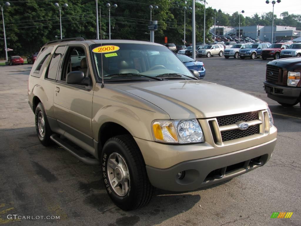 2003 Explorer Sport XLT 4x4 - Harvest Gold Metallic / Medium Parchment Beige photo #6