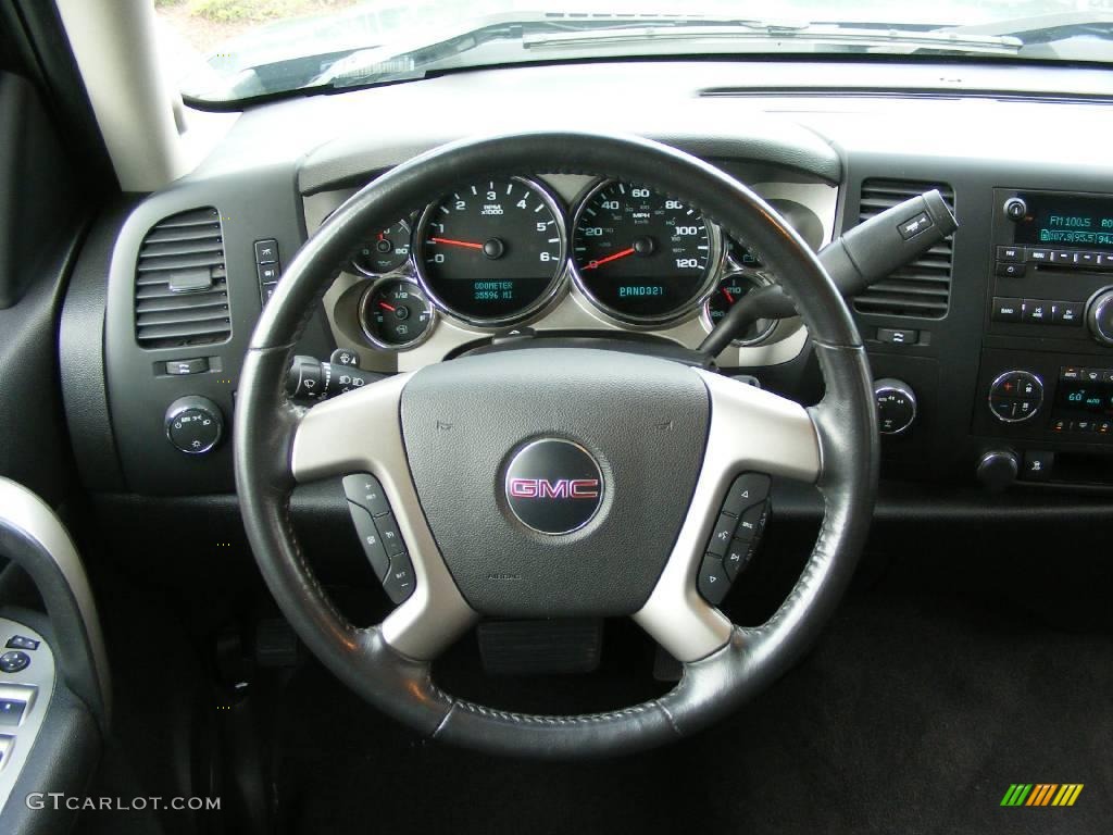 2008 Sierra 1500 SLE Crew Cab 4x4 - Stealth Gray Metallic / Dark Titanium photo #25