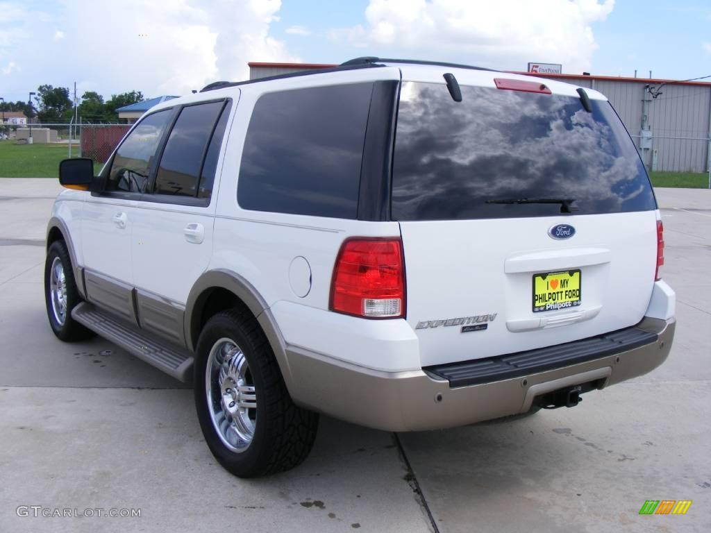 2003 Expedition Eddie Bauer - Oxford White / Medium Parchment photo #5