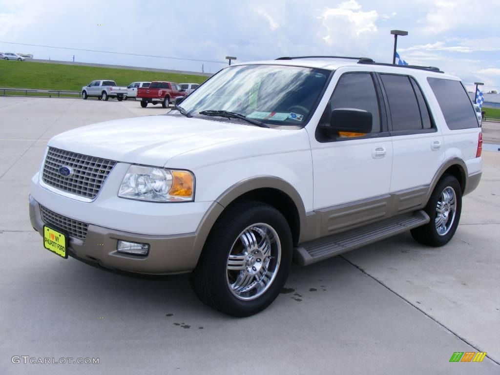 2003 Expedition Eddie Bauer - Oxford White / Medium Parchment photo #7