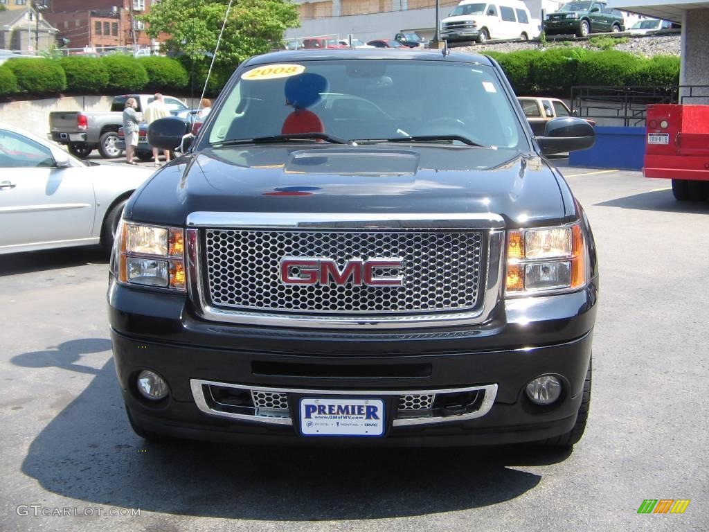 2008 Sierra 1500 Denali Crew Cab AWD - Onyx Black / Ebony photo #1