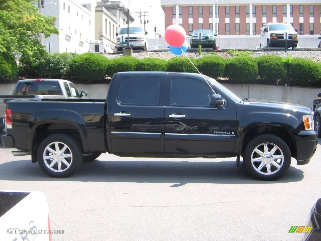 2008 Sierra 1500 Denali Crew Cab AWD - Onyx Black / Ebony photo #9