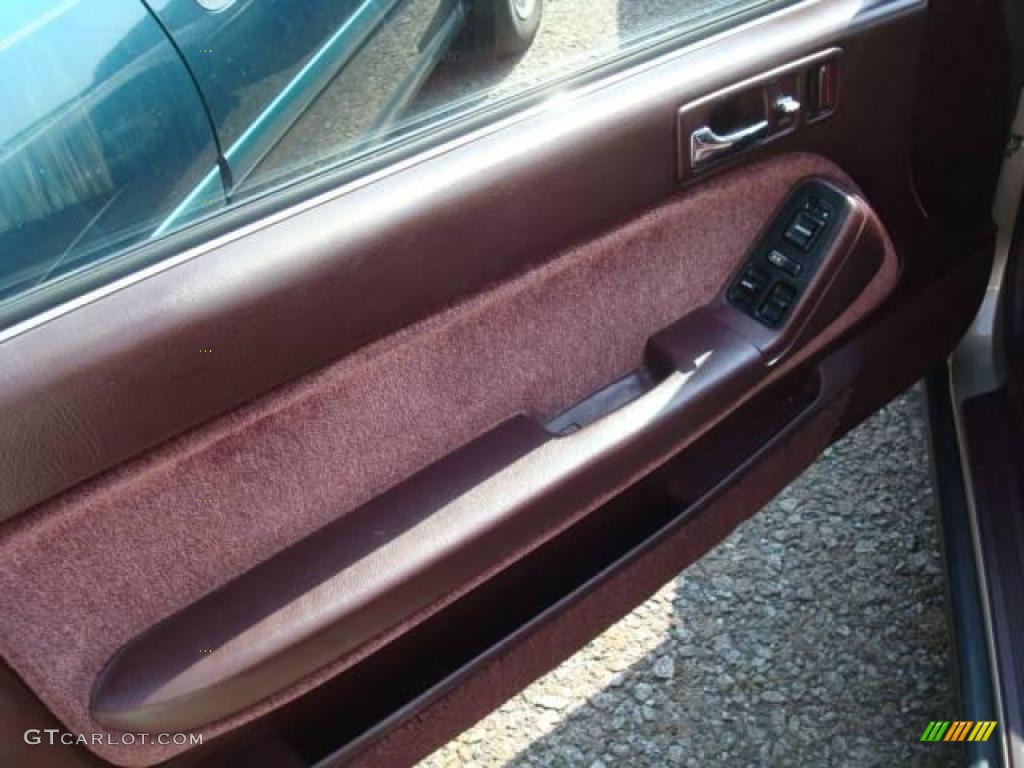 1991 Accord EX Coupe - Pewter Gray Metallic / Burgundy photo #7