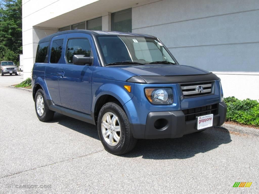 2007 Element EX AWD - Atomic Blue Metallic / Black/Titanium photo #1