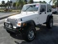 2000 Stone White Jeep Wrangler Sport 4x4  photo #1