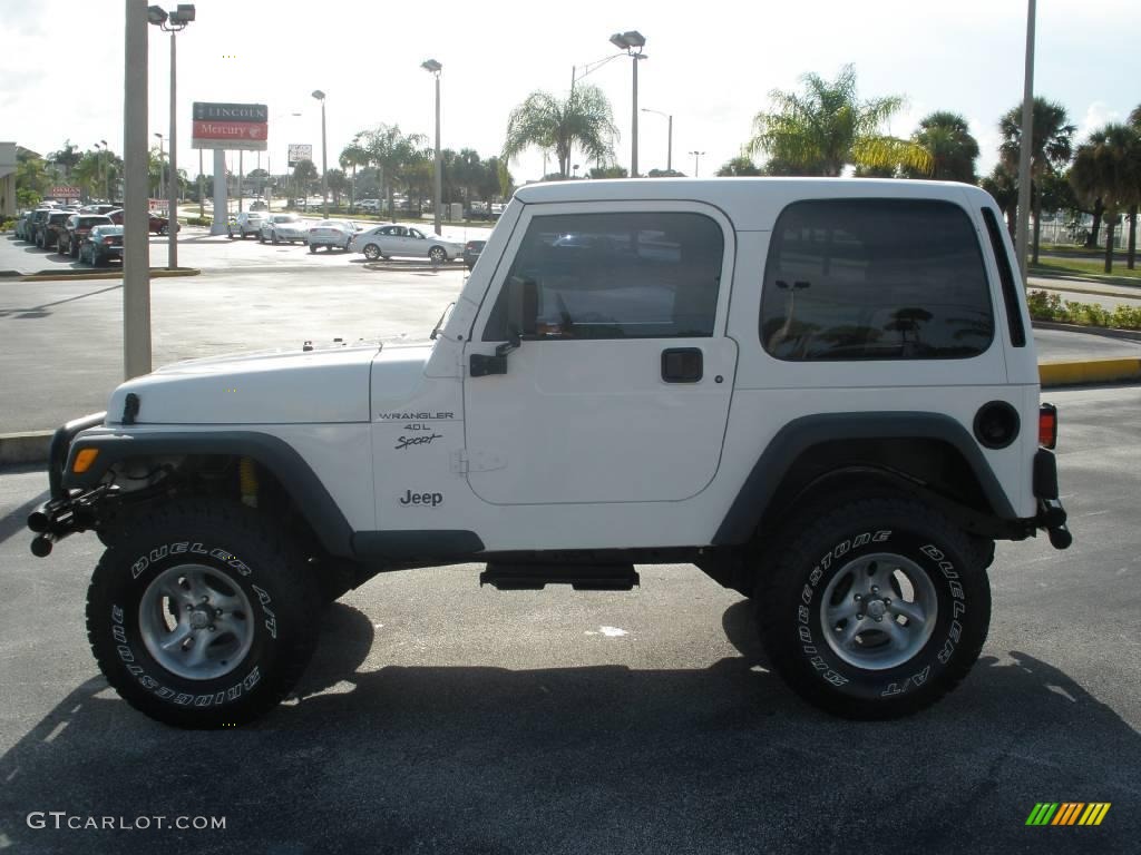 2000 Wrangler Sport 4x4 - Stone White / Agate photo #2