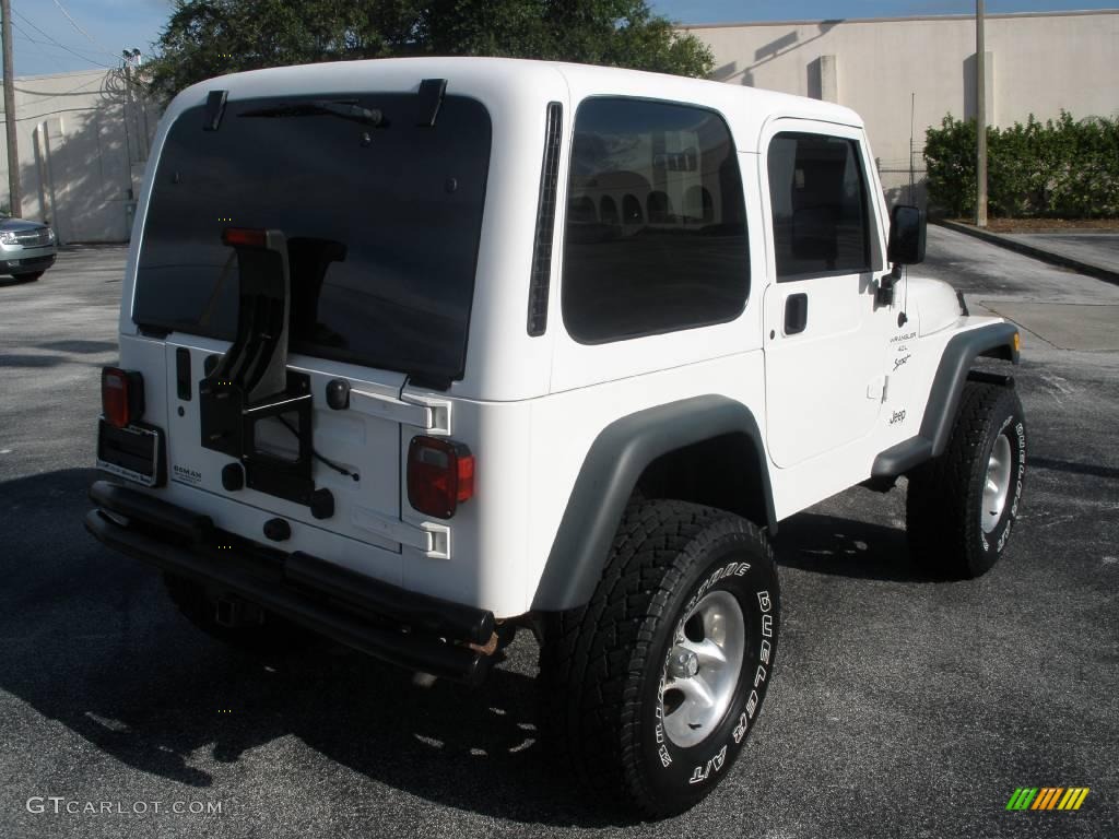 2000 Wrangler Sport 4x4 - Stone White / Agate photo #5