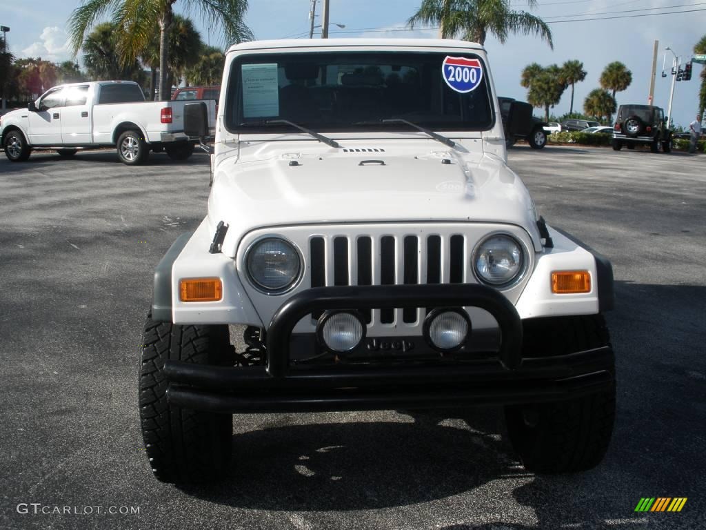 2000 Wrangler Sport 4x4 - Stone White / Agate photo #8