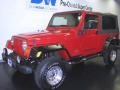 2005 Flame Red Jeep Wrangler Unlimited 4x4  photo #2