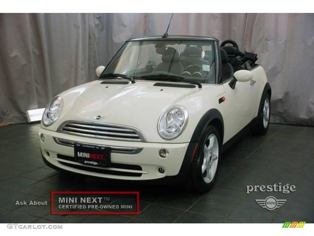 2006 Cooper Convertible - Pepper White / Black/Panther Black photo #1