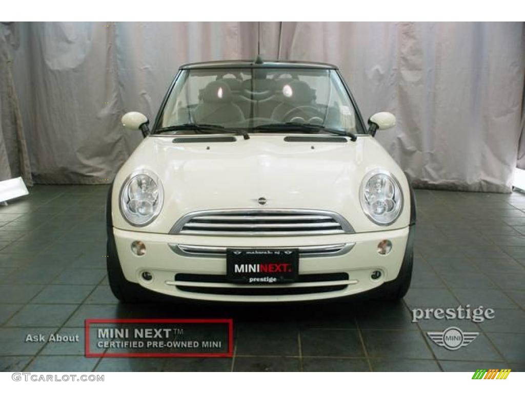 2006 Cooper Convertible - Pepper White / Black/Panther Black photo #5