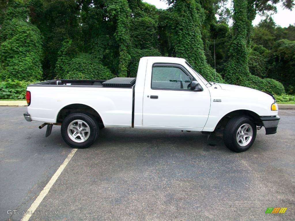 2000 B-Series Truck B3000 SE Regular Cab - Oxford White / Gray photo #2