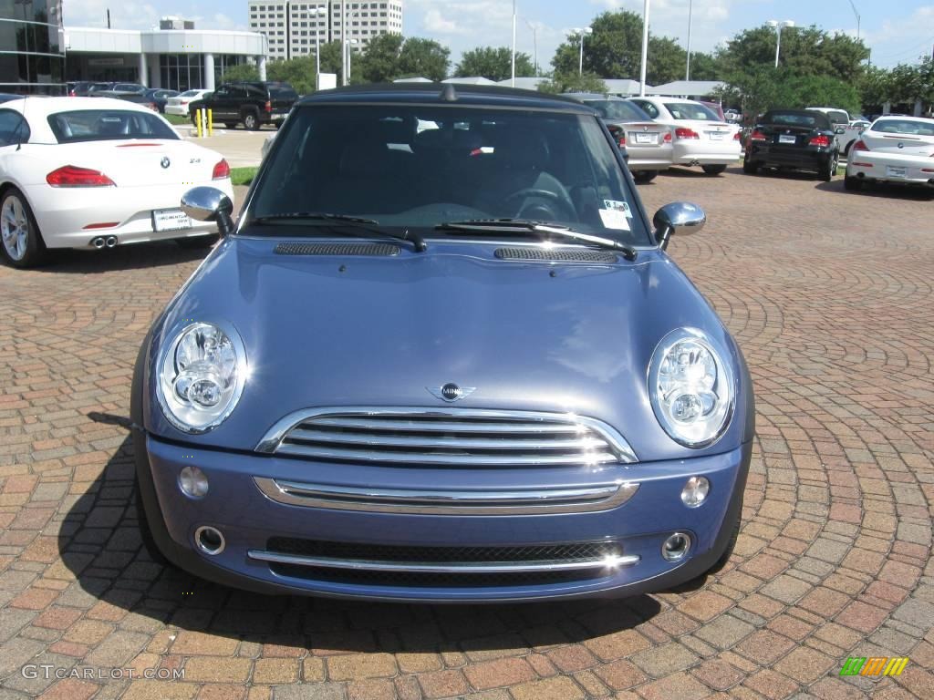 2007 Cooper Convertible - Cool Blue Metallic / Carbon Black/Black photo #2