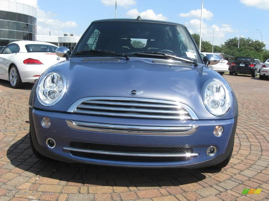 2007 Cooper Convertible - Cool Blue Metallic / Carbon Black/Black photo #3