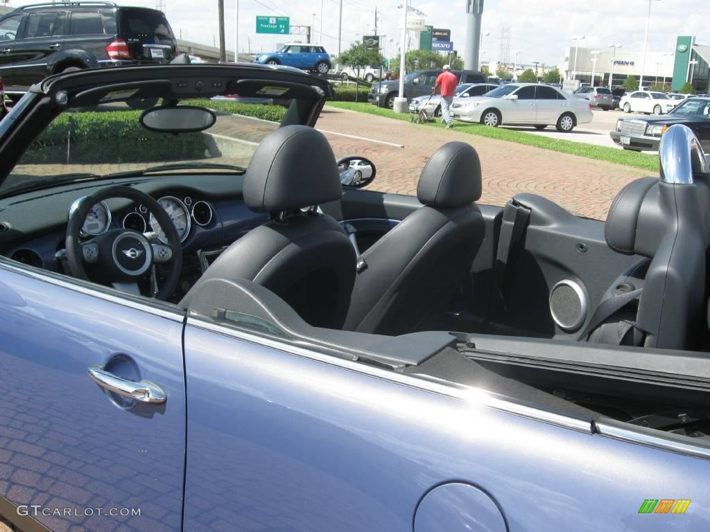 2007 Cooper Convertible - Cool Blue Metallic / Carbon Black/Black photo #27