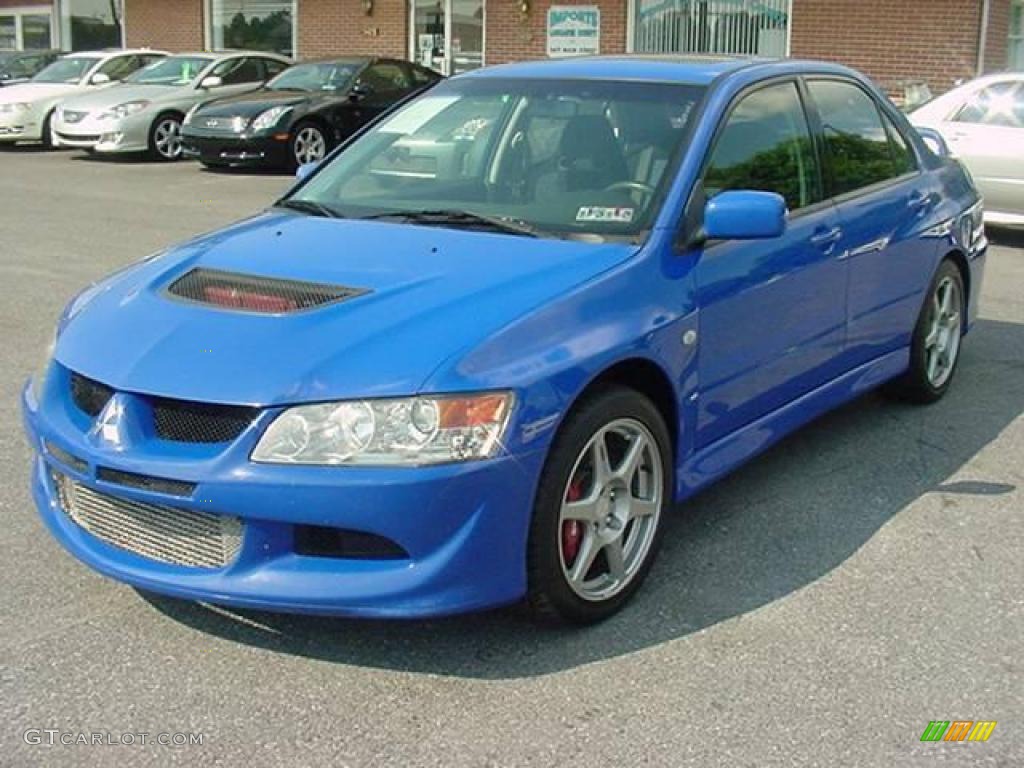 2003 Lancer Evolution VIII - Blue By You / Black photo #3