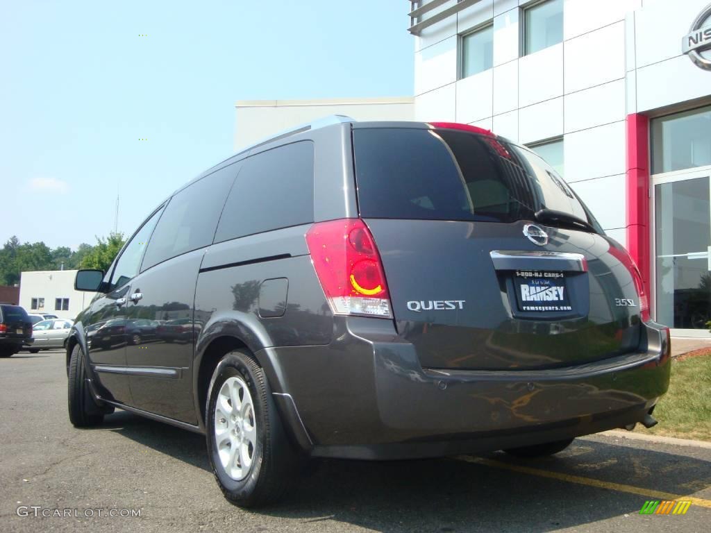 2007 Quest 3.5 SL - Smoke Gray Metallic / Gray photo #7