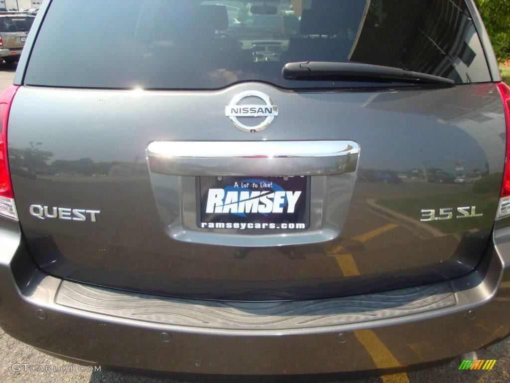 2007 Quest 3.5 SL - Smoke Gray Metallic / Gray photo #18